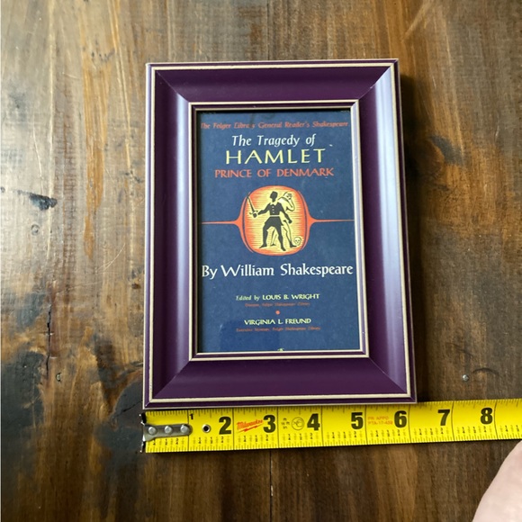 Hamlet Framed Vintage 1958 Book Cover Art - The Tragedy of Hamlet - Picture 4 of 11